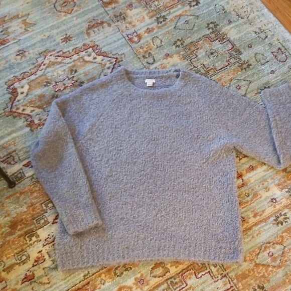 J. Crew Factory Sweaters - J Crew Factory boucle sweater hthr graphite XL EUC